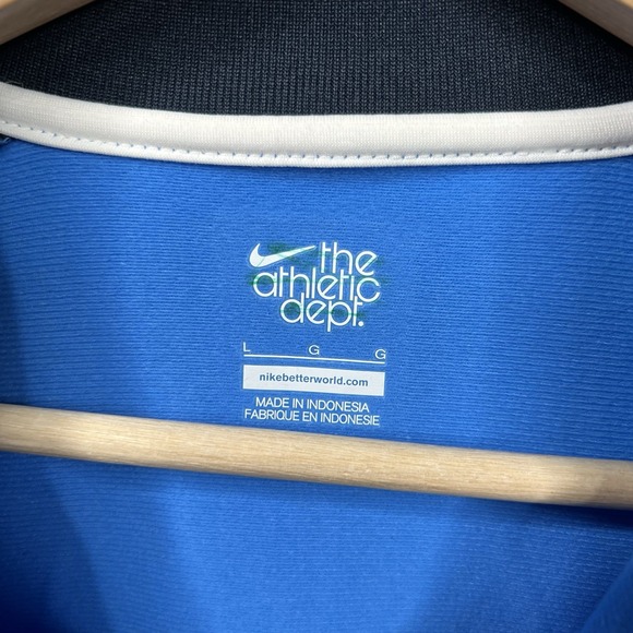 Nike Track Jacket Youth Boys Large Blue Full Zip Knit Activewear Running - Picture 3 of 9